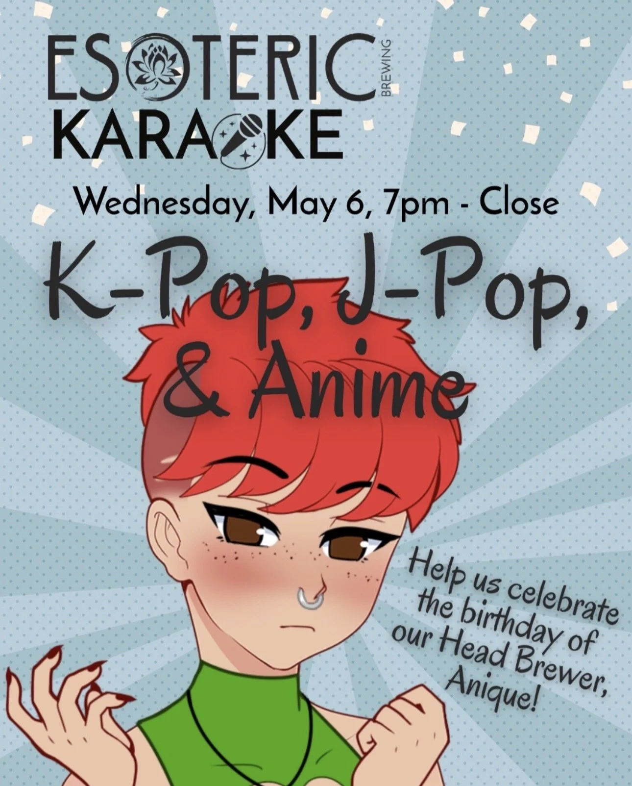 Esoteric Karaoke on May 6.