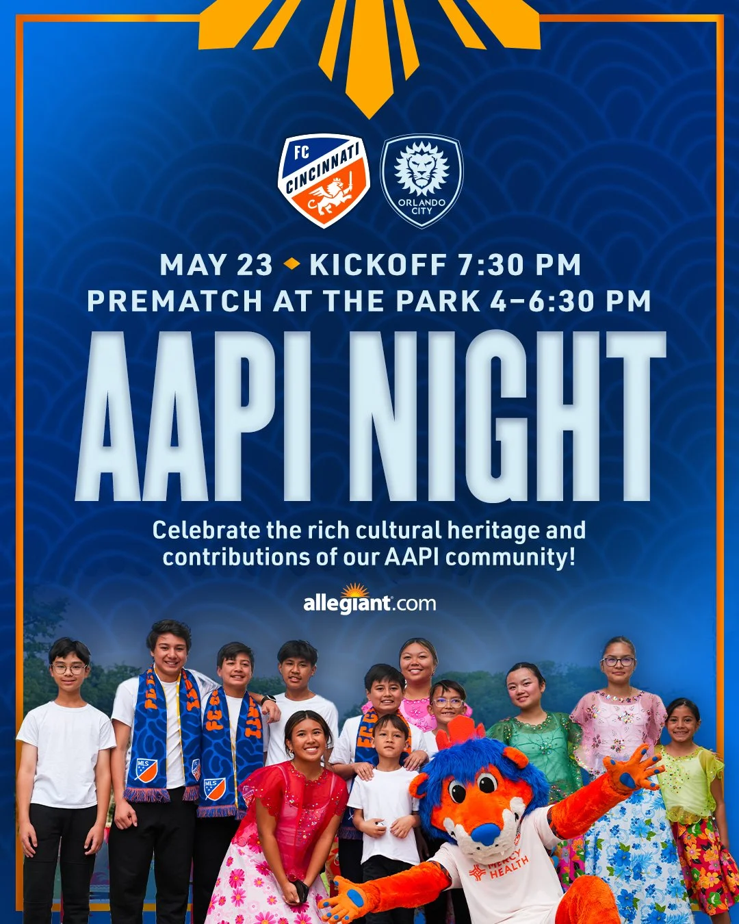 FC Cincinnati AAPI Night at TQL Stadium on Saturday, May 23 vs. Orlando City SC at 7:30 pm ET