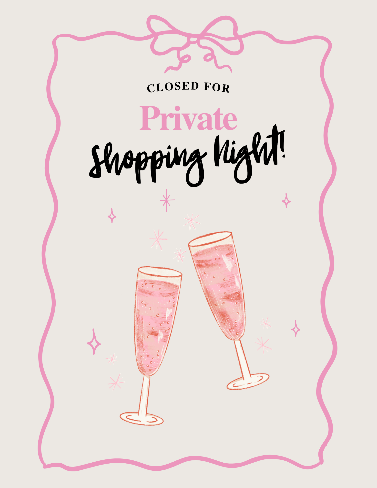 Pink and Green Illustrated Cocktail Party Flyer.png