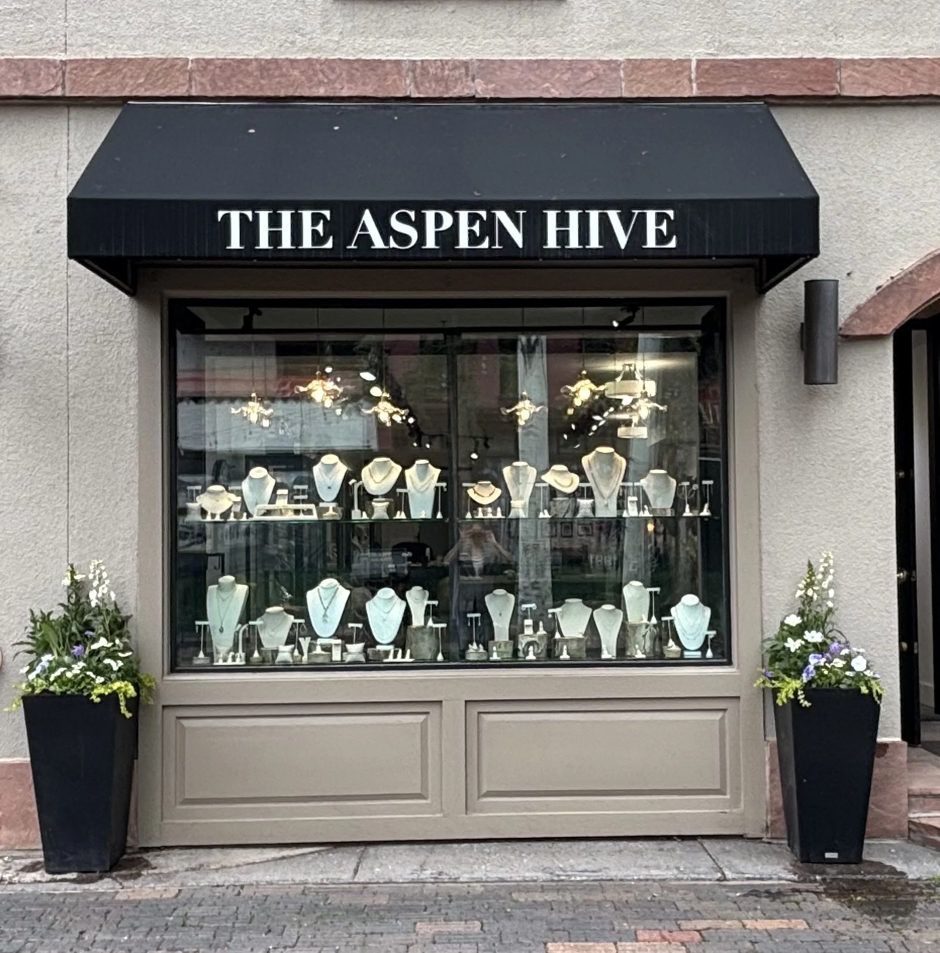 The Aspen Hive jewelry store storefront in downtown Aspen