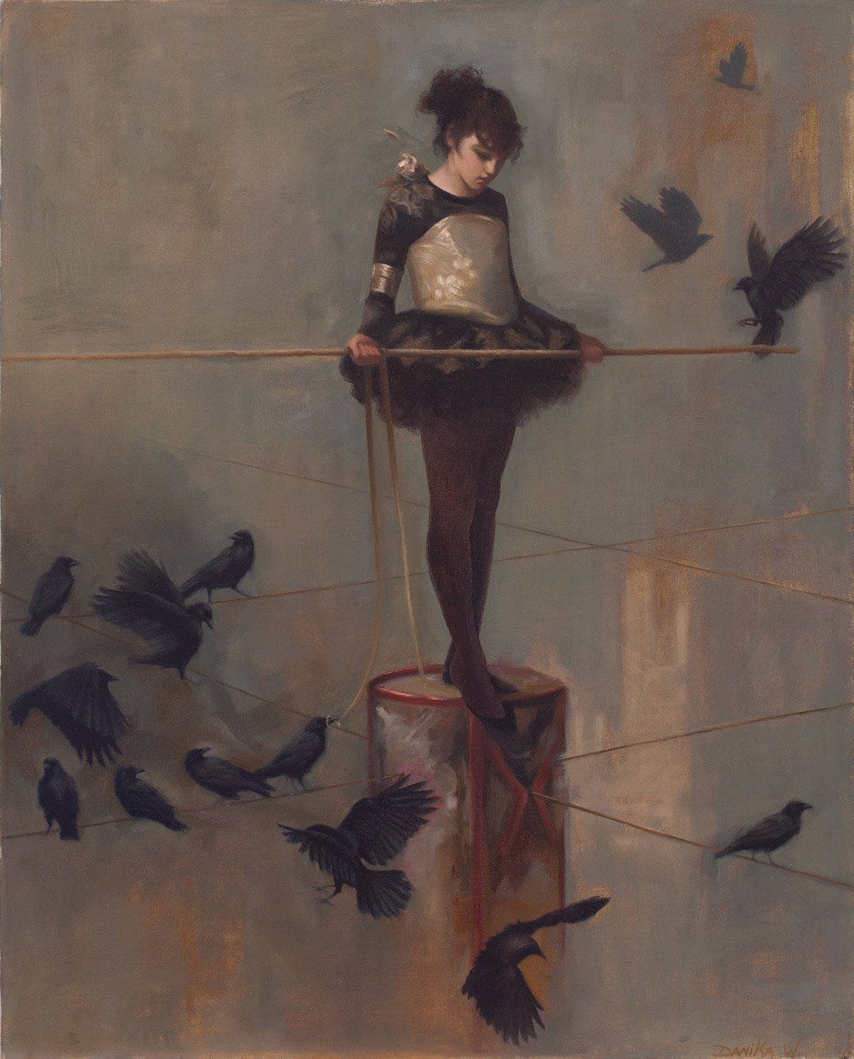 STEPPING INTO THE UNKNOWN, Oil on Linen, 36 x 29in