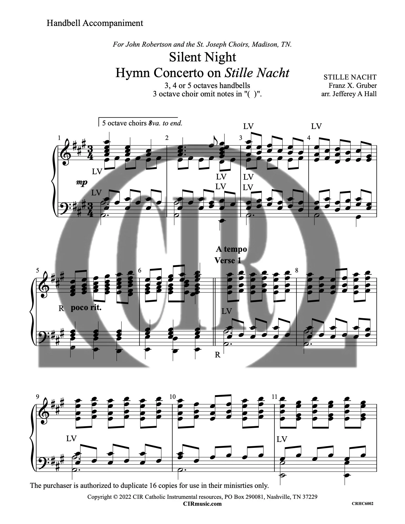 Silent Night 35 Octave Handbell —