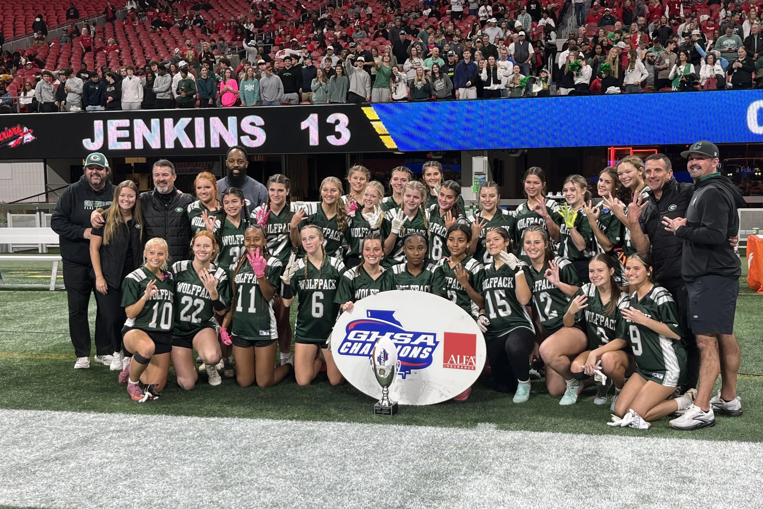 Flag football Division 2: Greenbrier 20, Jenkins 13