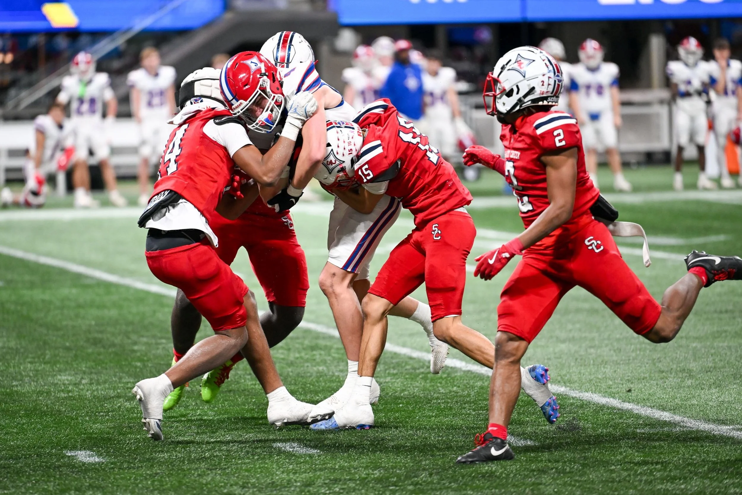 Class 3A: Sandy Creek 27, Jefferson 7