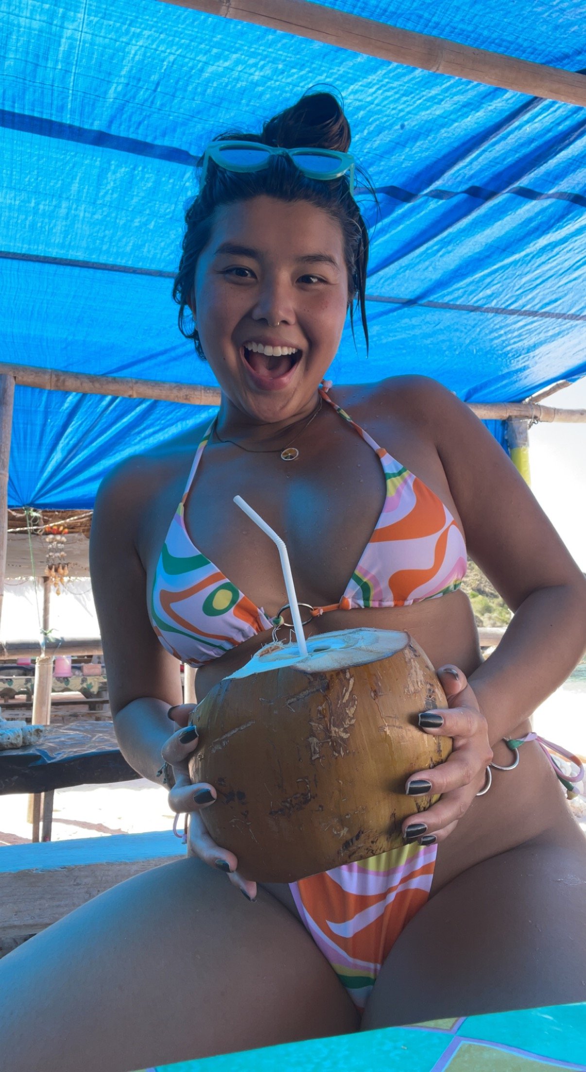 my first coconut