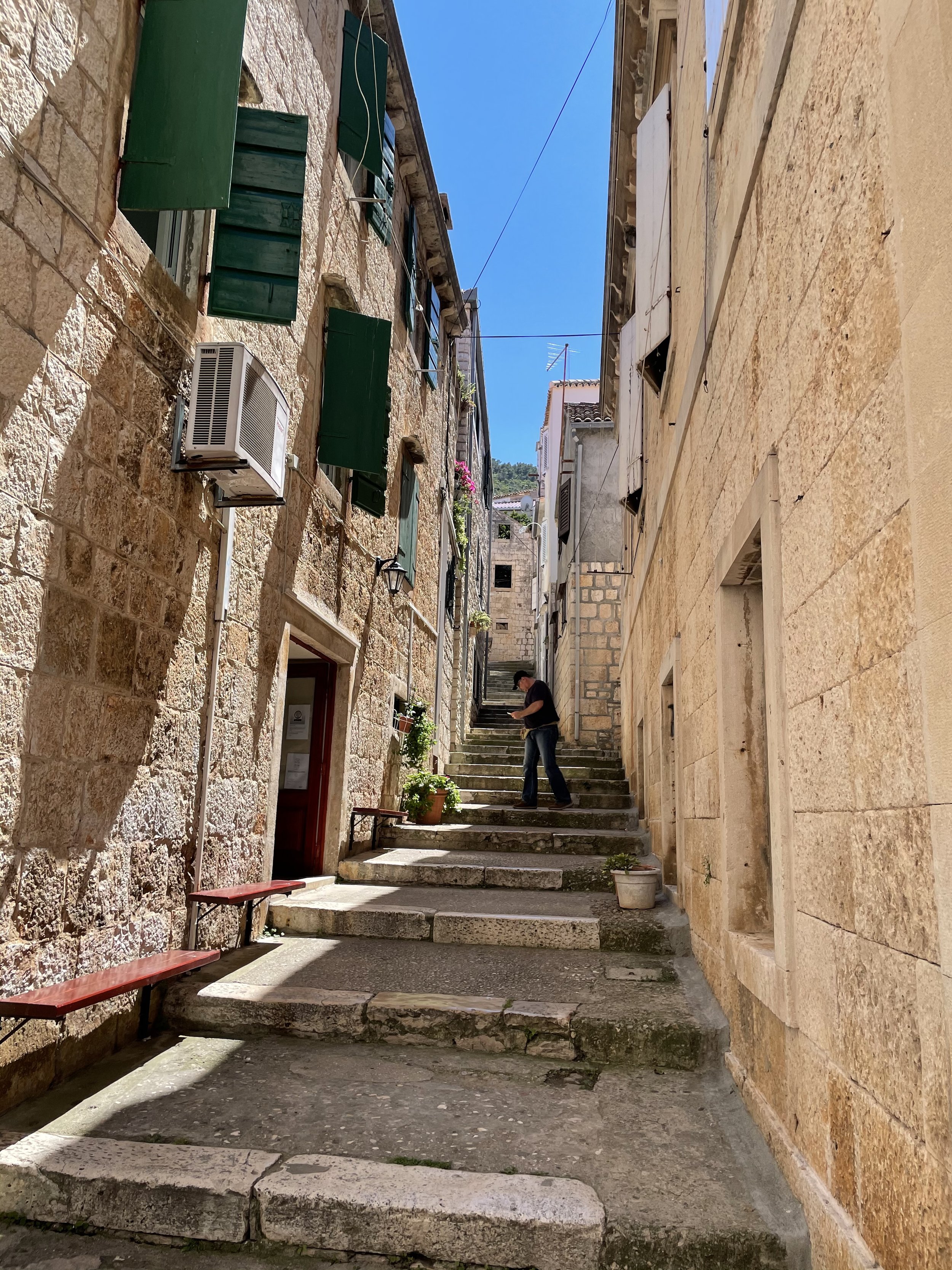 An iconic scene from Mamma Mia 2 was shot on these very stairs!