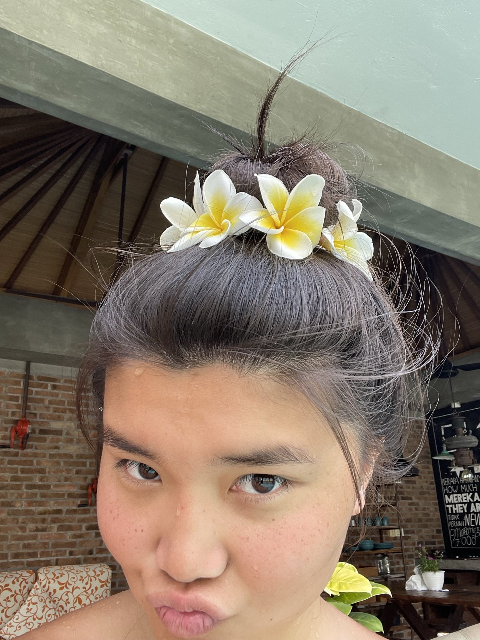 plumeria crown.