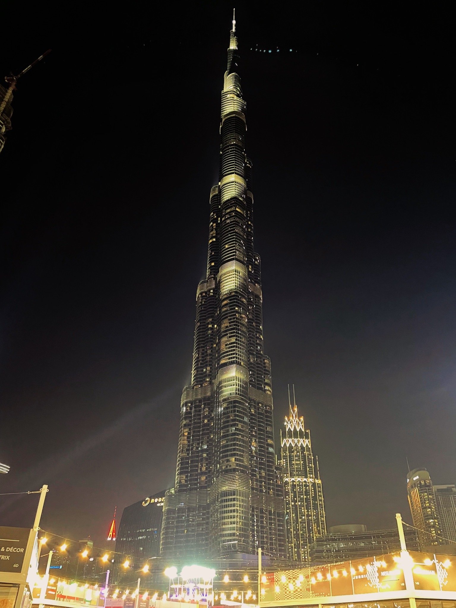 Nighttime at the Burj Khalifa