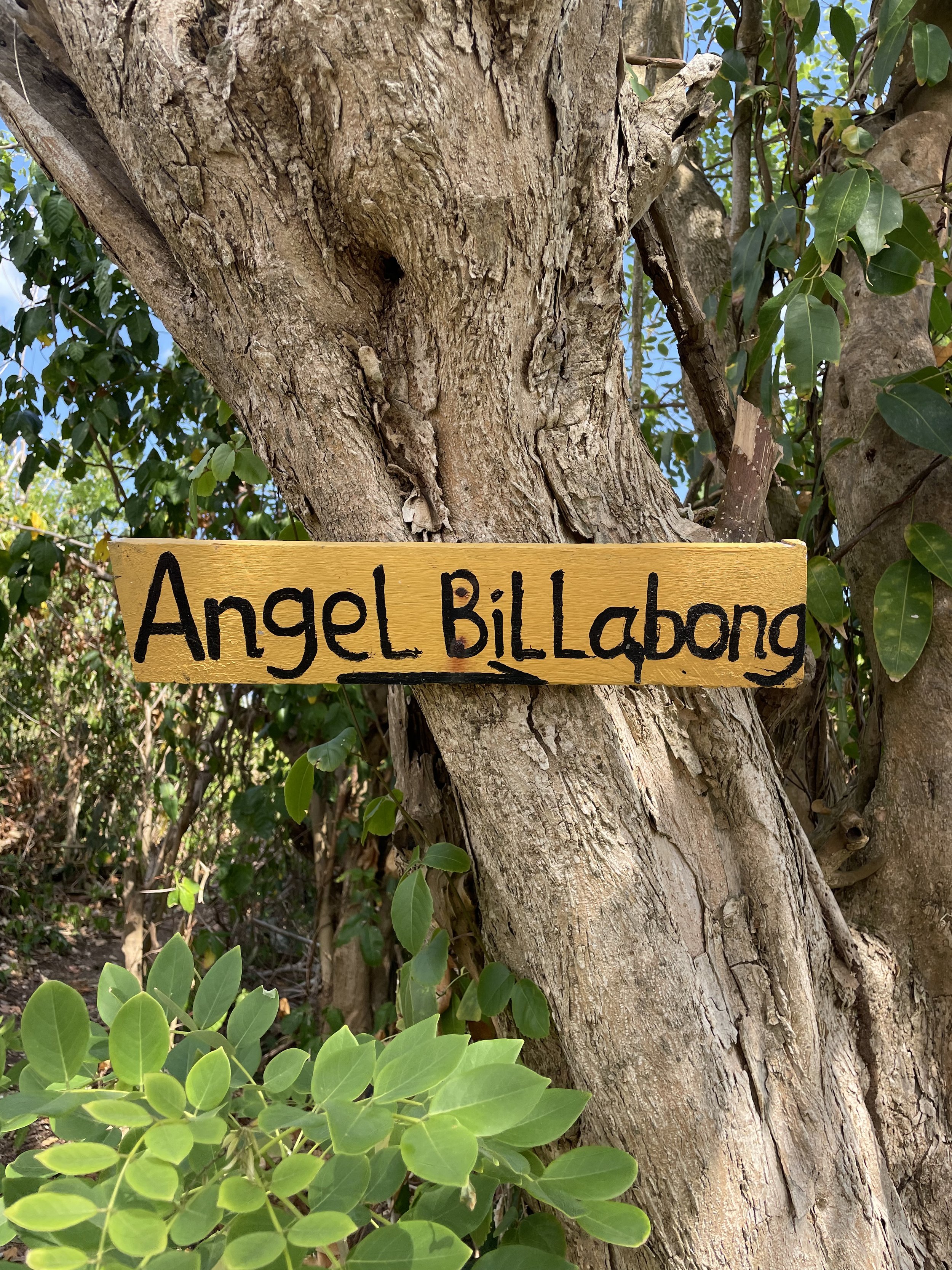 The sign says it all!