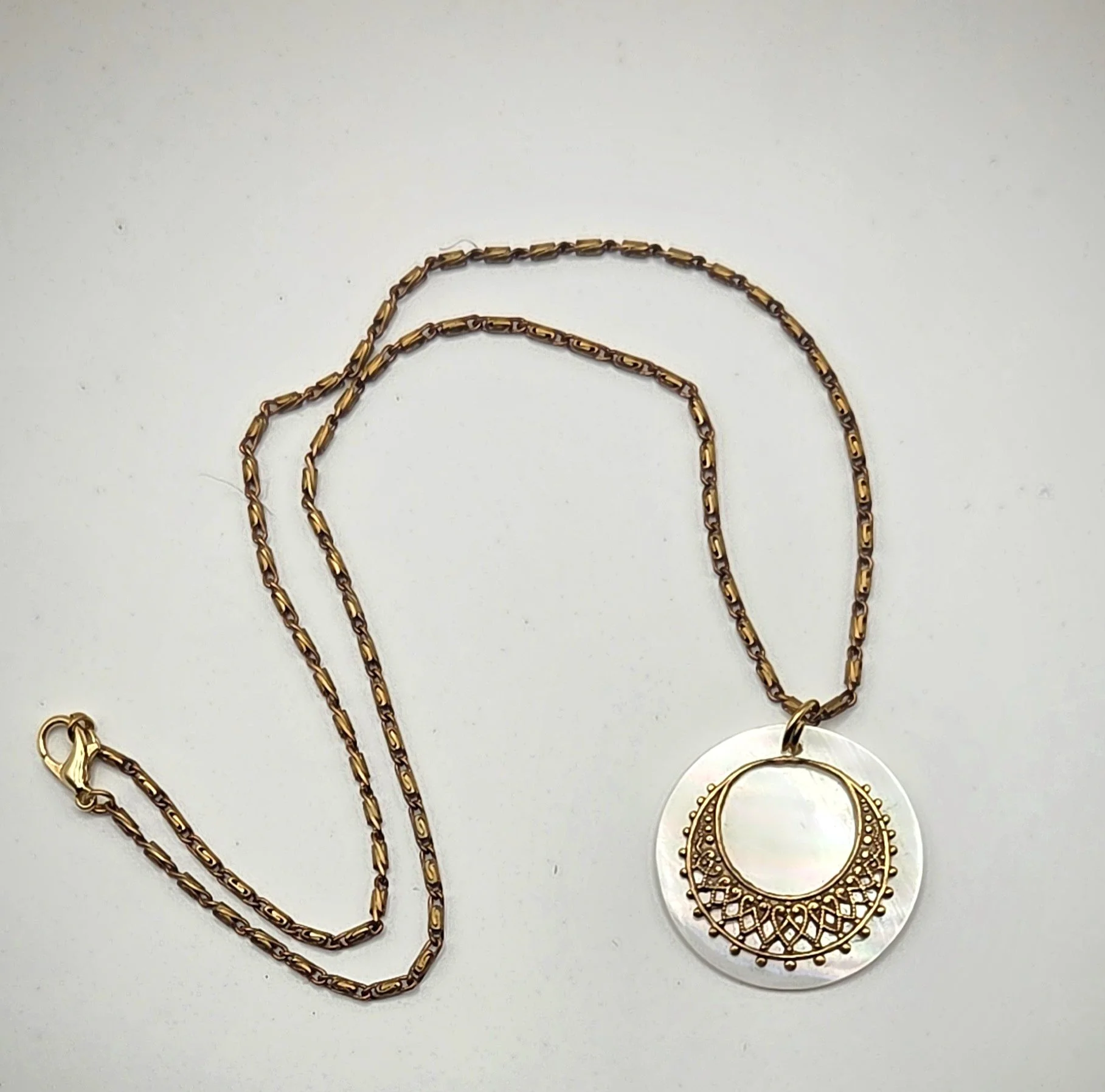 Vintage Miriam Haskell Burst Hoop Necklace