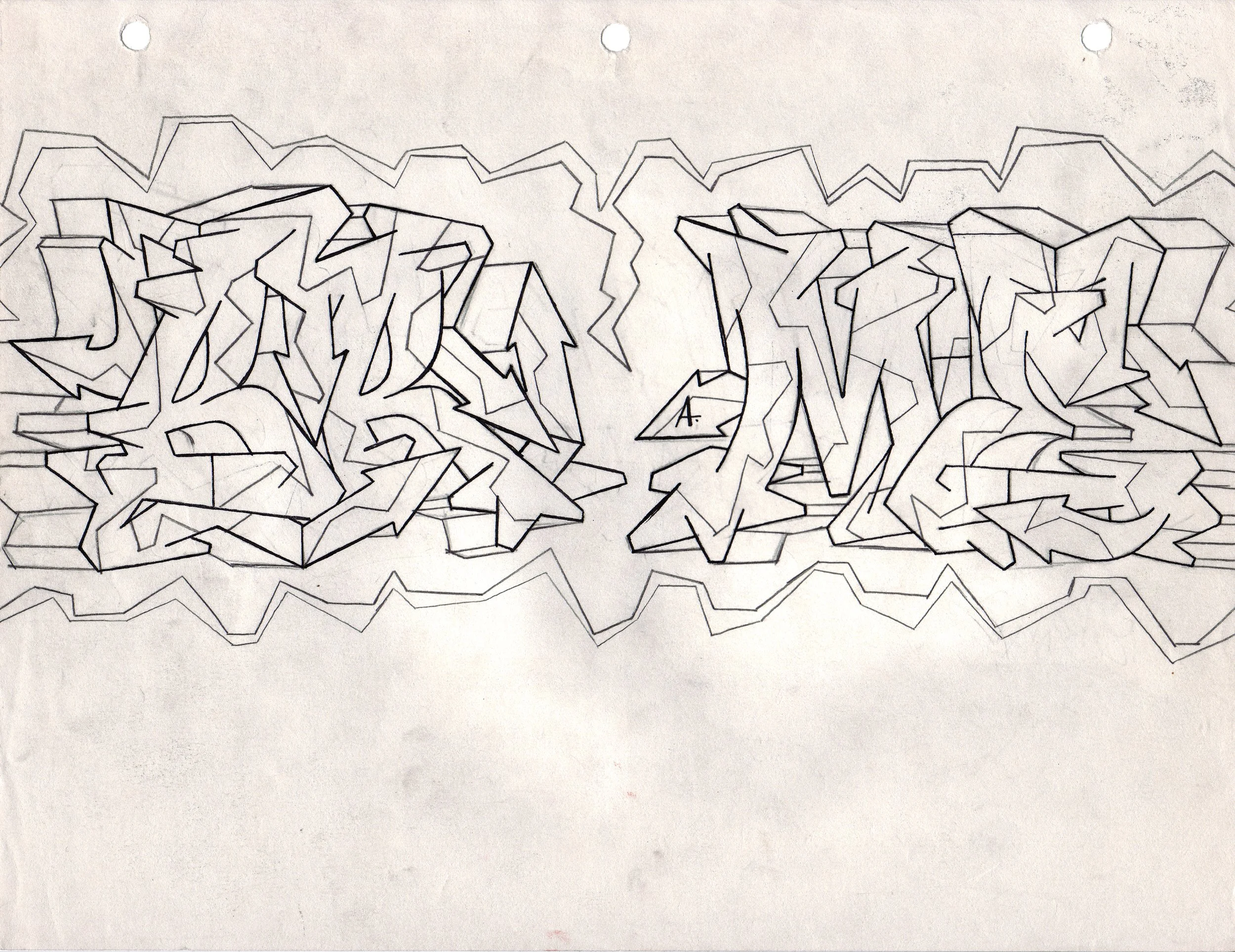 BRAME, No. 30 • Graphite on paper, 8.5 x 11 in • 1991