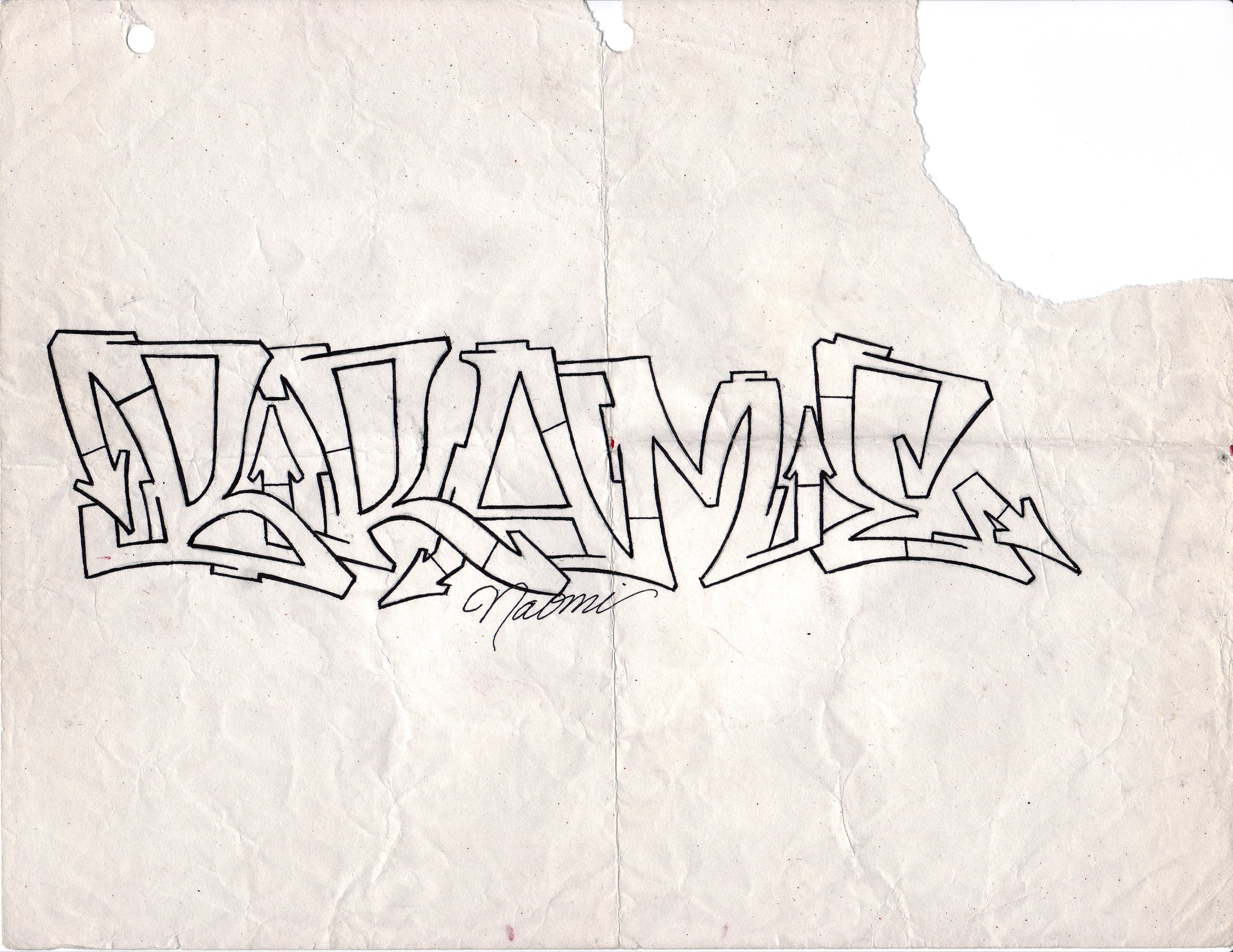 BRAME, No. 16 • Graphite and ink on paper, 8.5 x 11 in • 1990