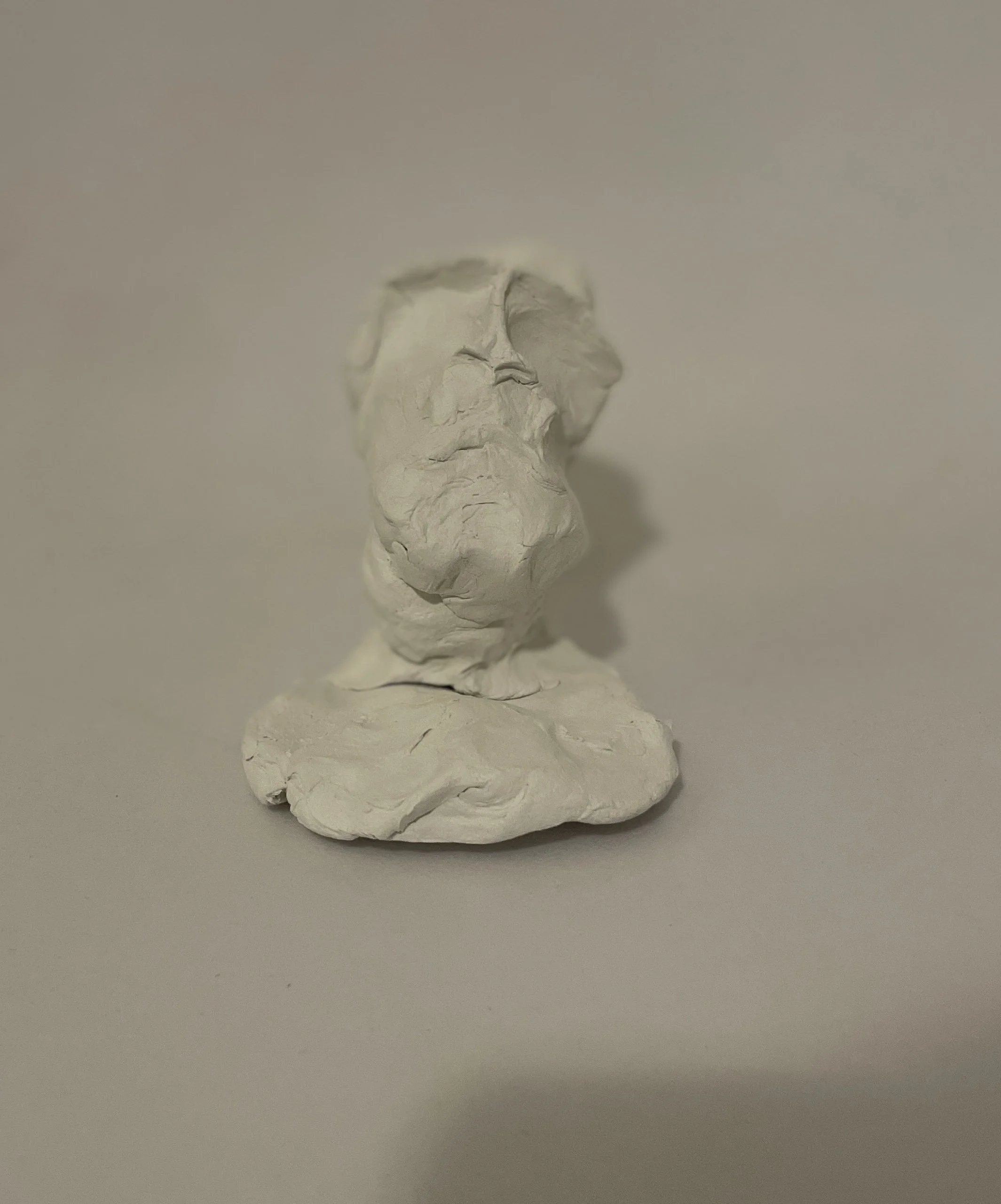 Man 3, 2022 Clay sculpture 4 in. PRIVATE COLLECTION