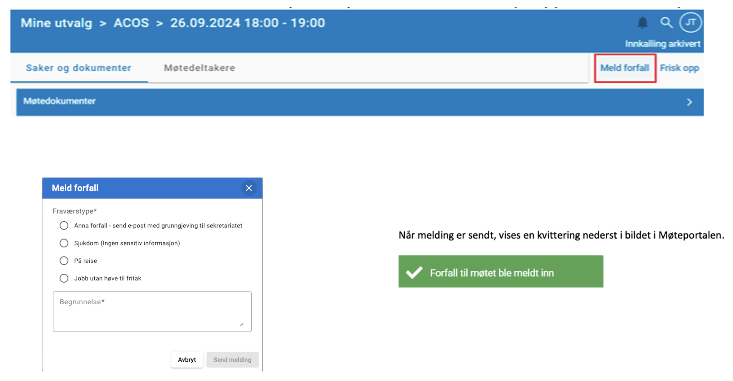 Overgang til ny løysing for varainnkalling