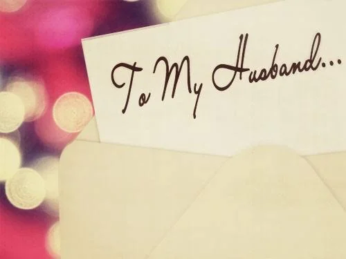 A letter to my husband in heaven.