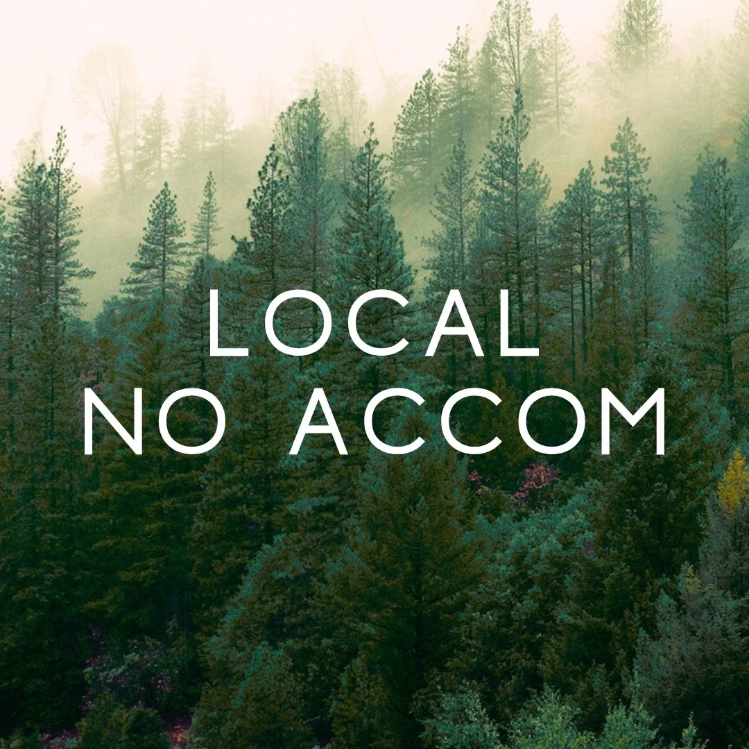 Local, no accommodation