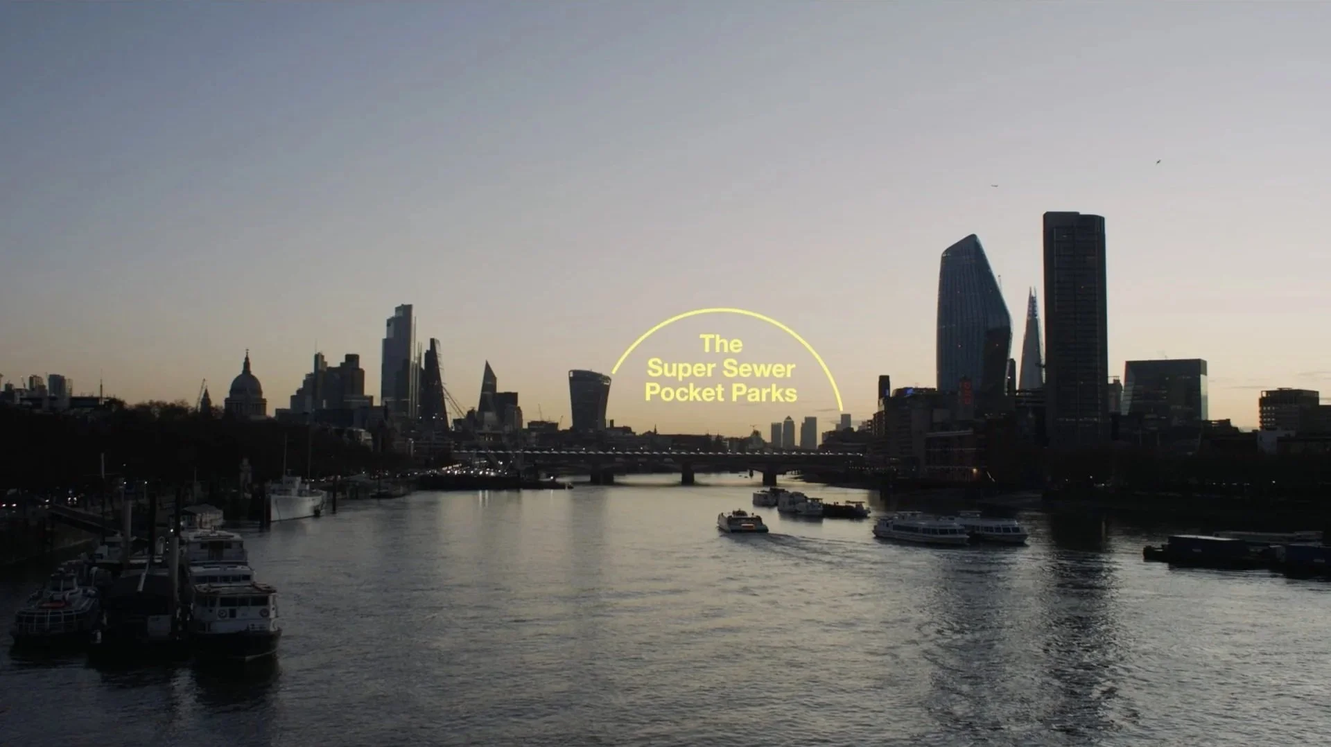 Hawkins/Brown architect sketching Thames Embankment site plan by hand
— design process captured in Thames Tideway architecture film