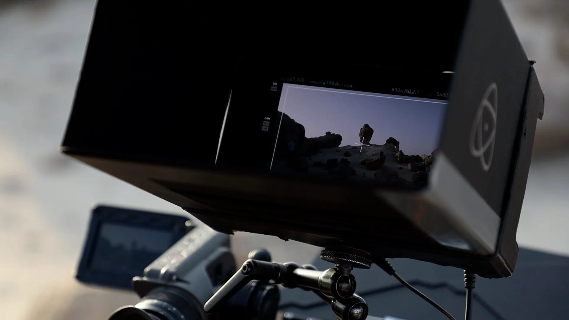 Making-of still from the Land of Oman documentary, showing on-location
production during five-week filming across Oman for the Across the Ages
Museum