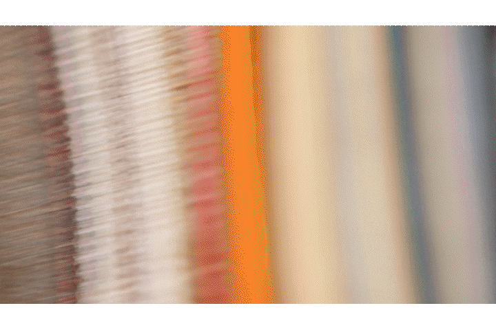 Animated gif of interior design samples, edited fast with a combination of 16mm film and digital