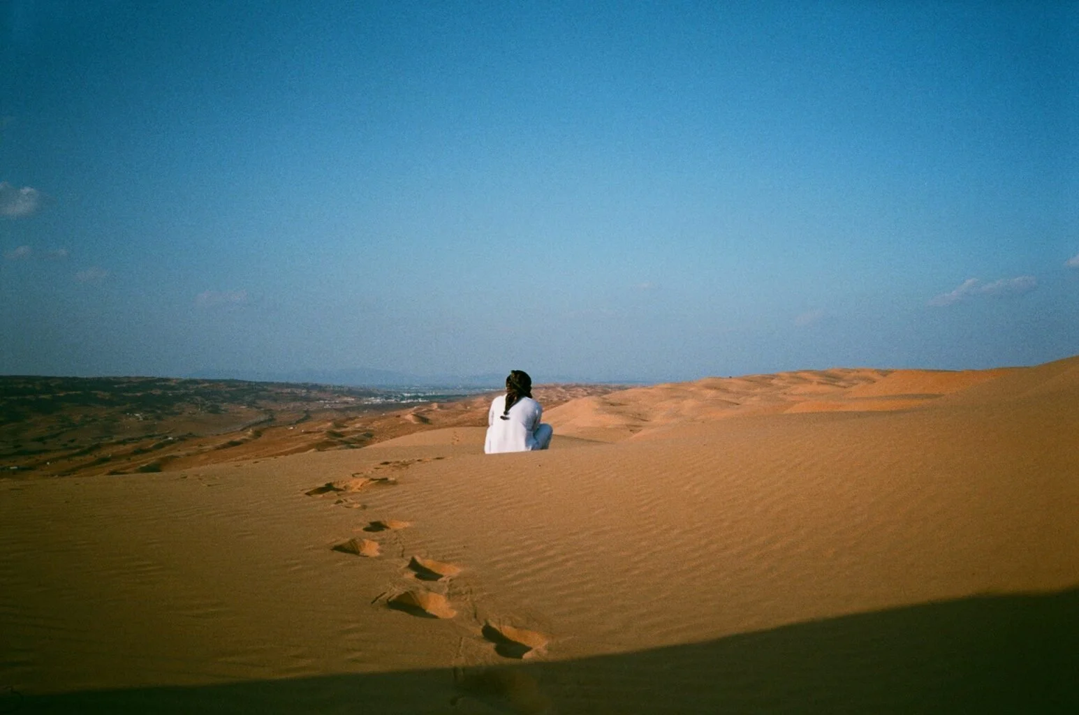 Oman filming location on analogue film from the Land of Oman documentary
for Oman Across the Ages Museum, creative direction by James Dougan