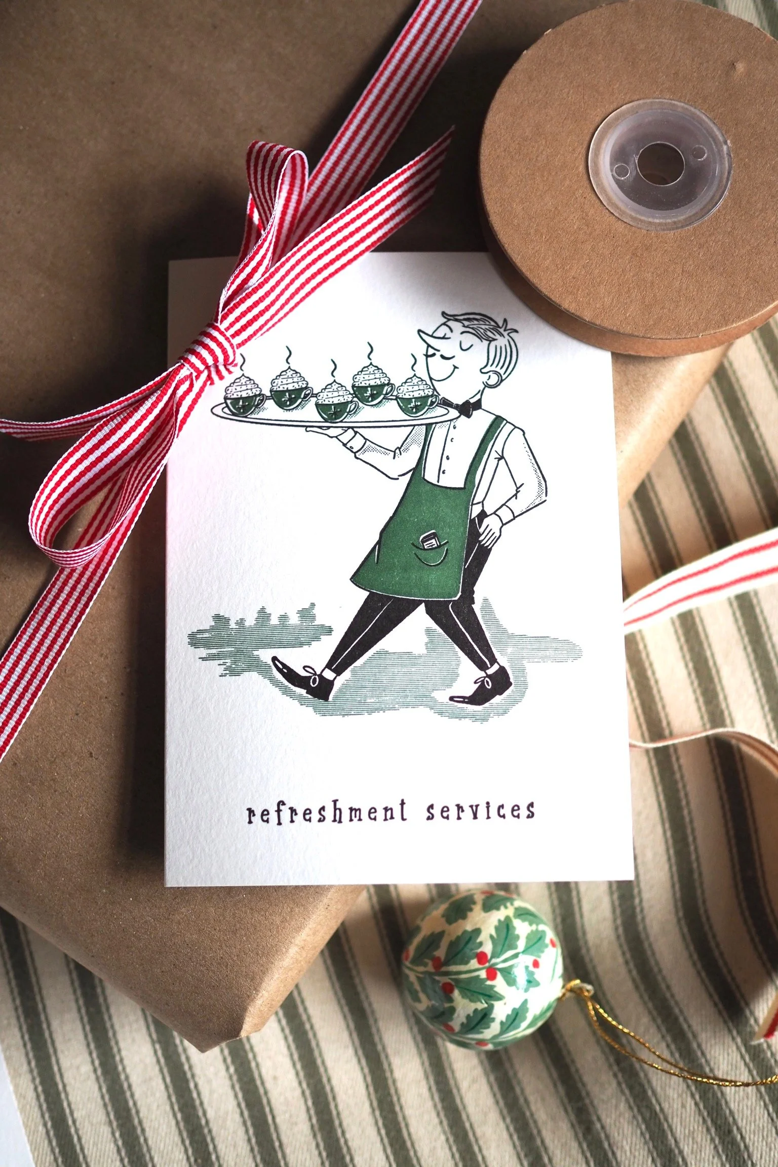 Refreshments department Christmas card