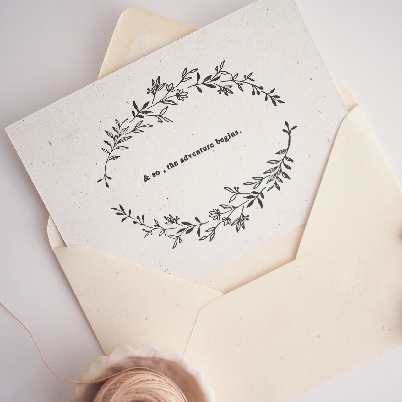 Letterpressed wedding cards