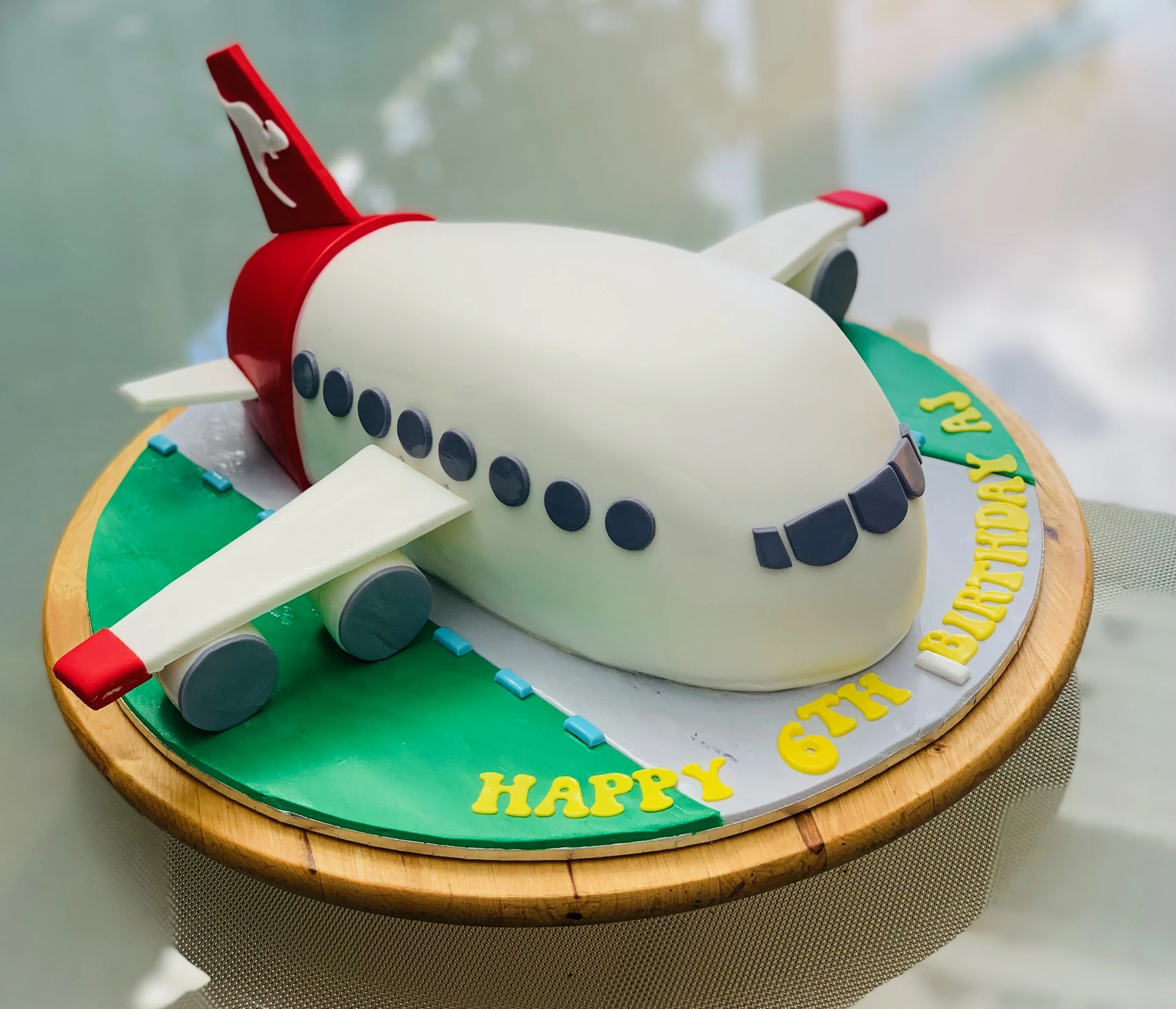 Qantas aeroplane jumbo jet 747