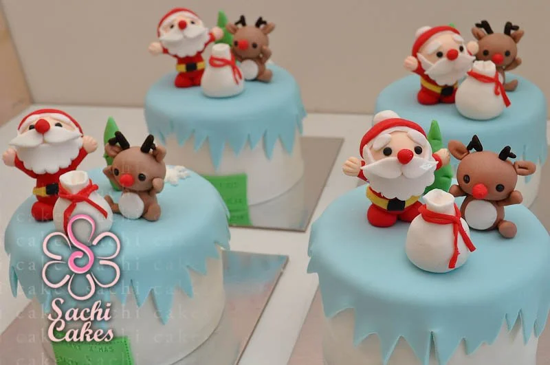 Santa and Reindeer Rudolph