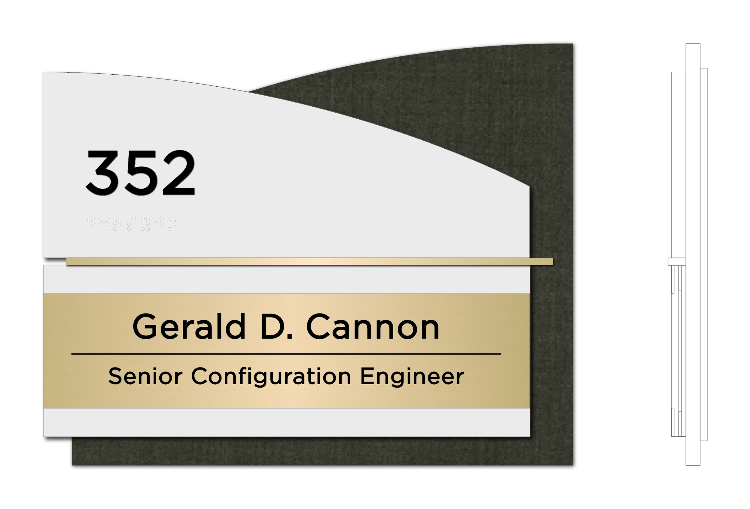 Standard Takeform Sign Design
Custom Finishes by Lindsay