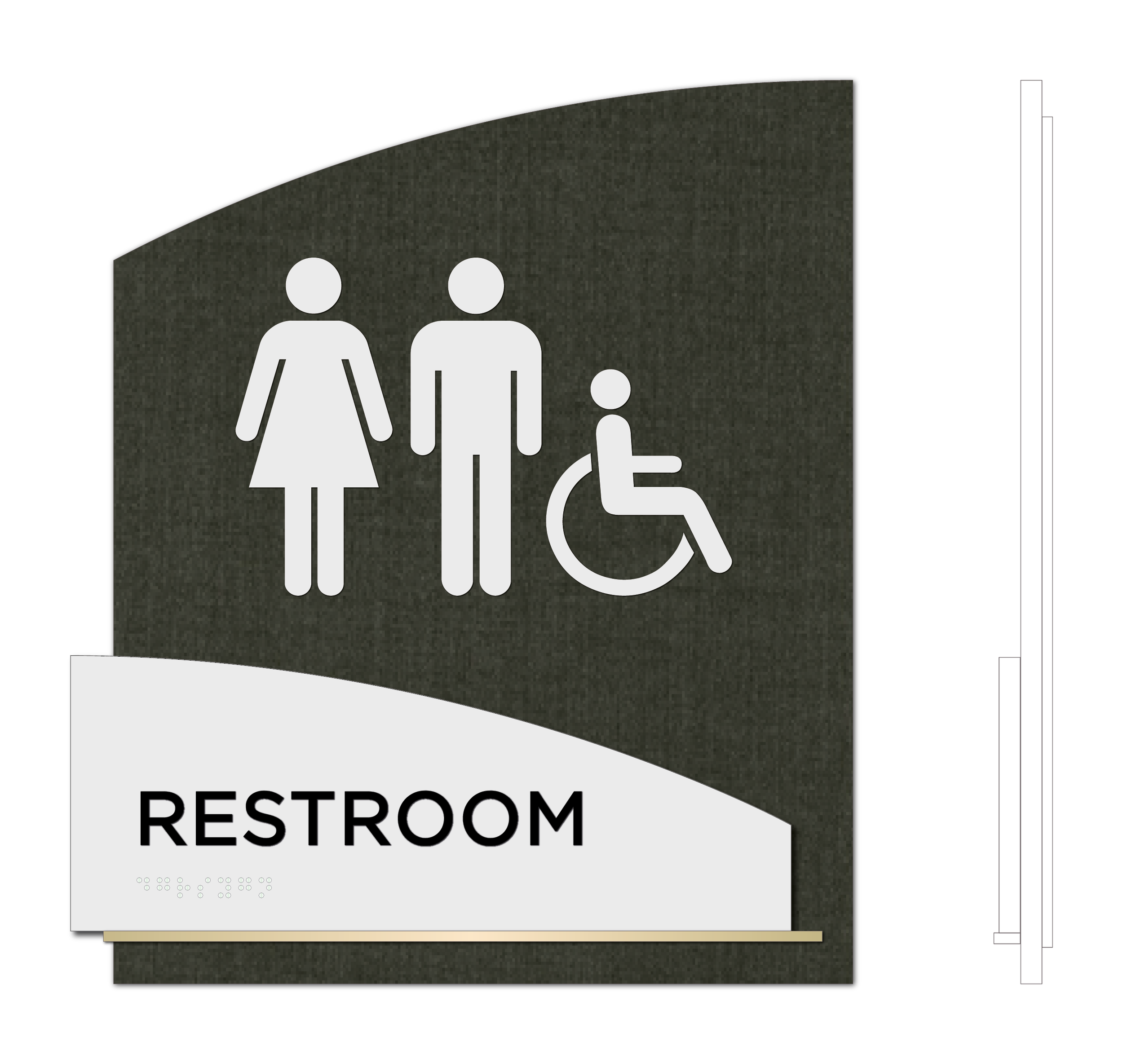 Standard Takeform Sign Design
Custom Finishes by Lindsay