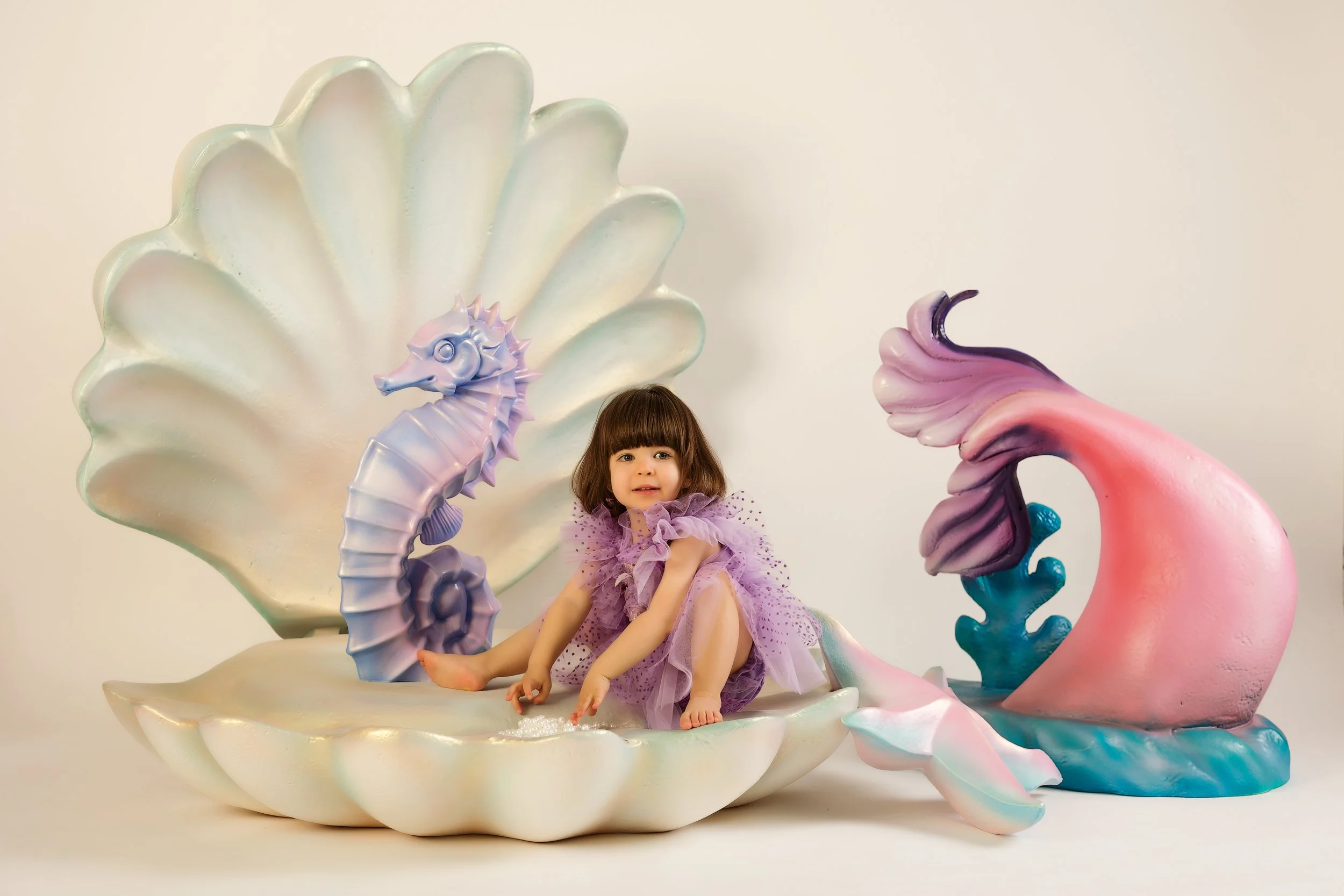 decor tematic Sirena. Butaforii 3D pentru petreceri fetițe Mermaid Party