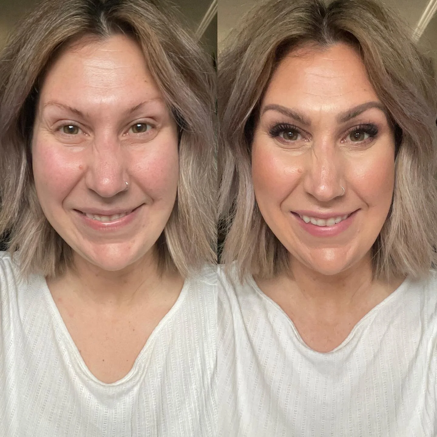 You know how some days fluctuate from going a little extra and some days just the minimal effort to get ready? 

That&rsquo;s legit one of the reasons I love this makeup.  Spice it up or down and either way it looks incredible. 

Are you a makeup min