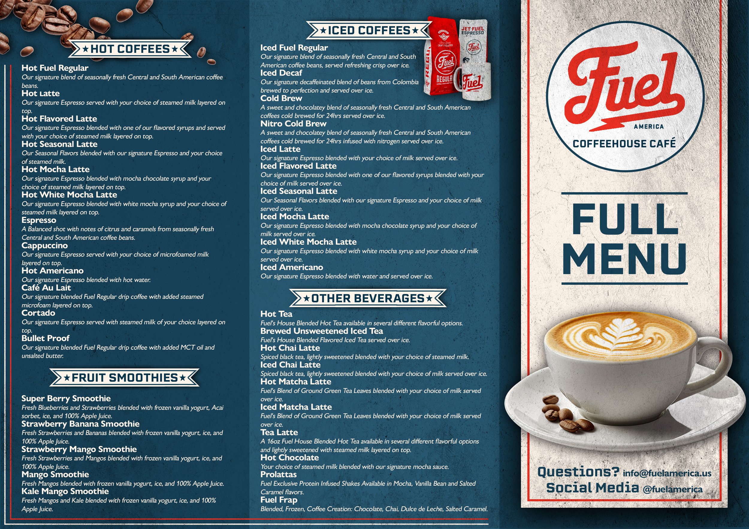 Fuel America Coffee Company Designs