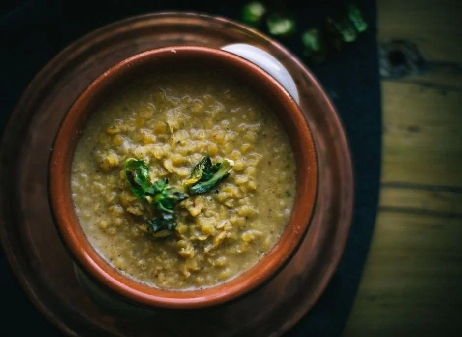 Spinach Lentils (Green Lentil “Palak”-Style)