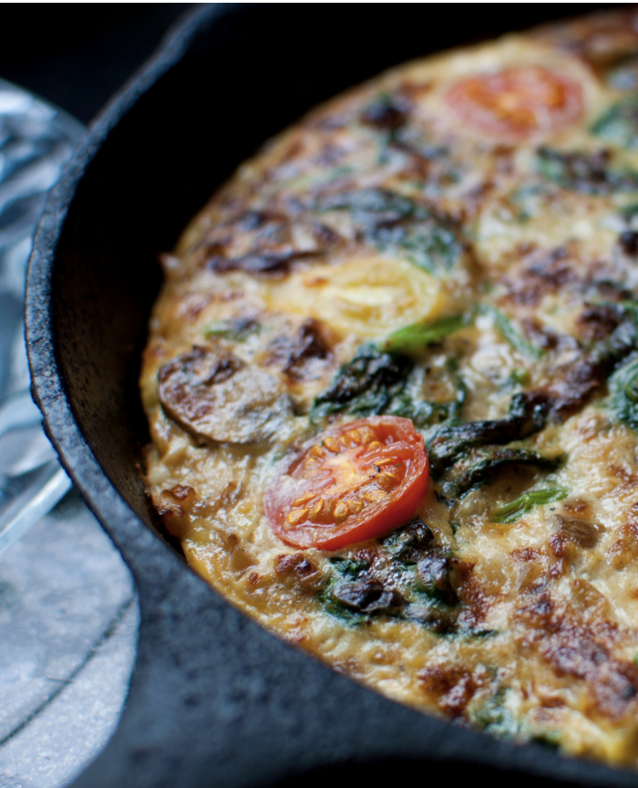 Spinach and Mushroom Frittata