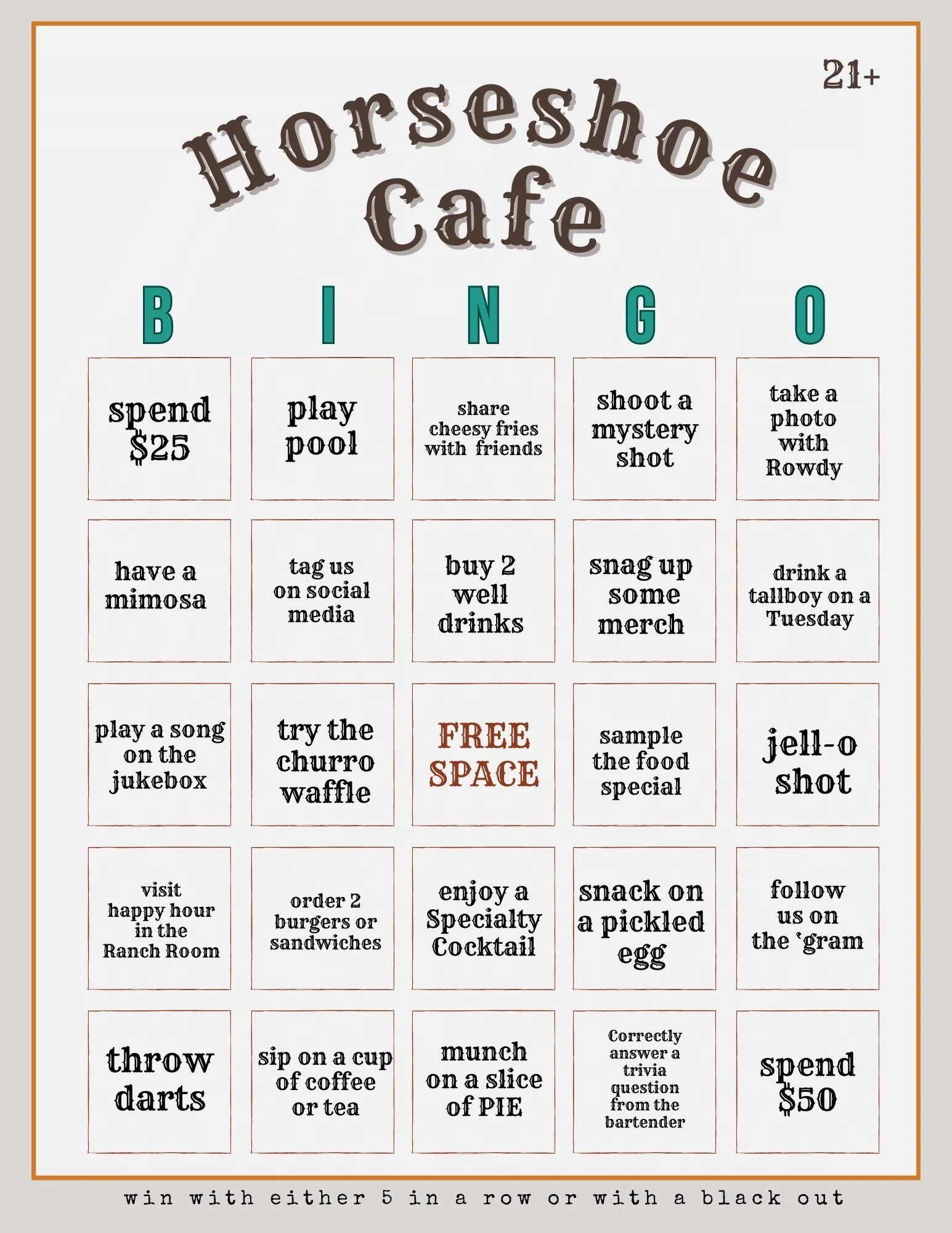 Rewards — Horseshoe Cafe