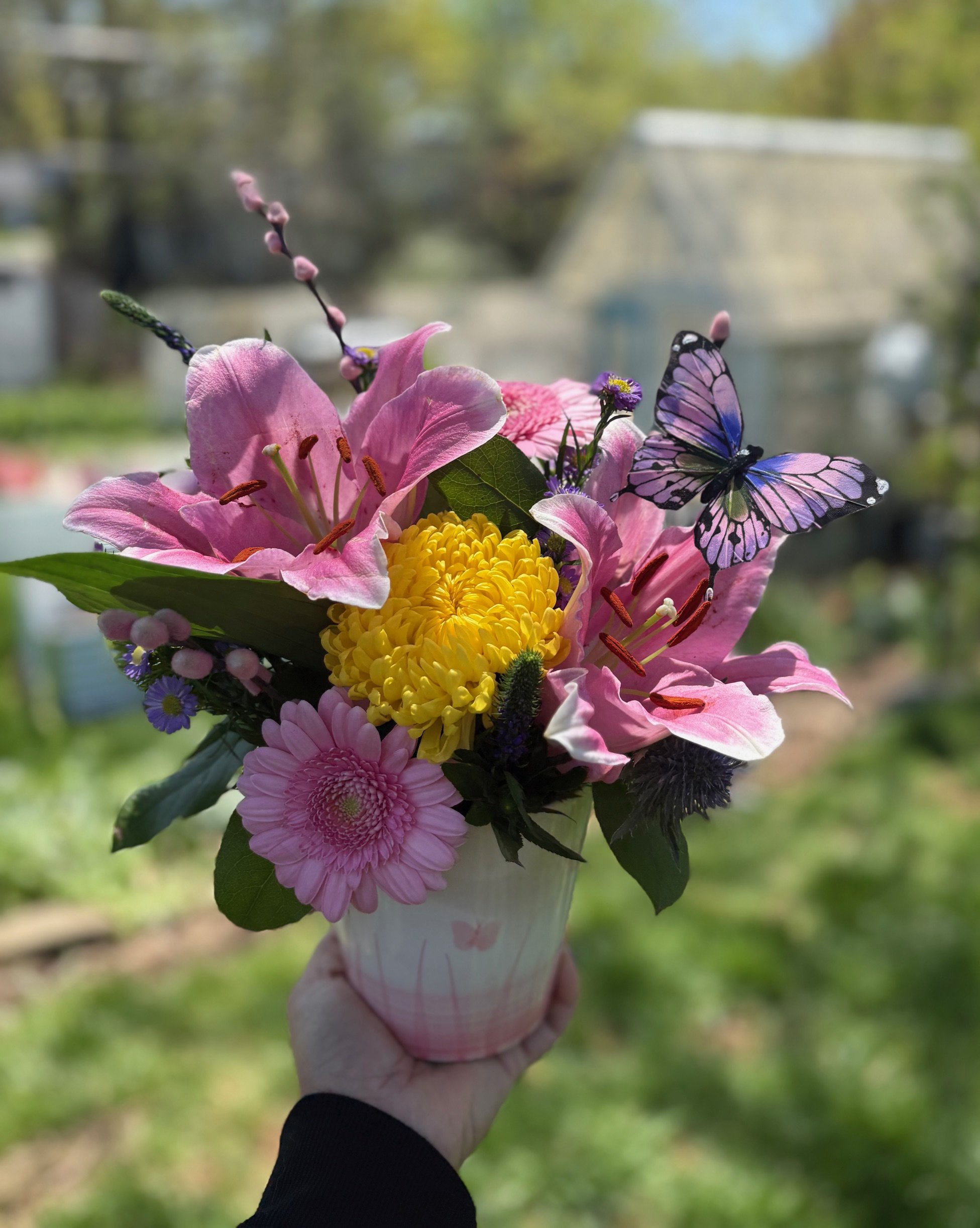 Butterfly Vase Arrangement