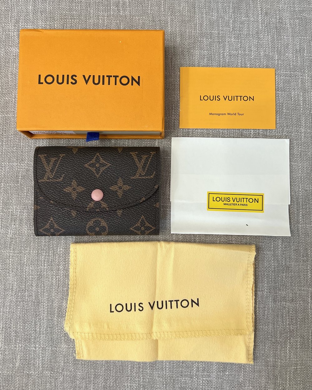 Louis Vuitton Monogram Canvas Rosalie Coin Purse Yellow