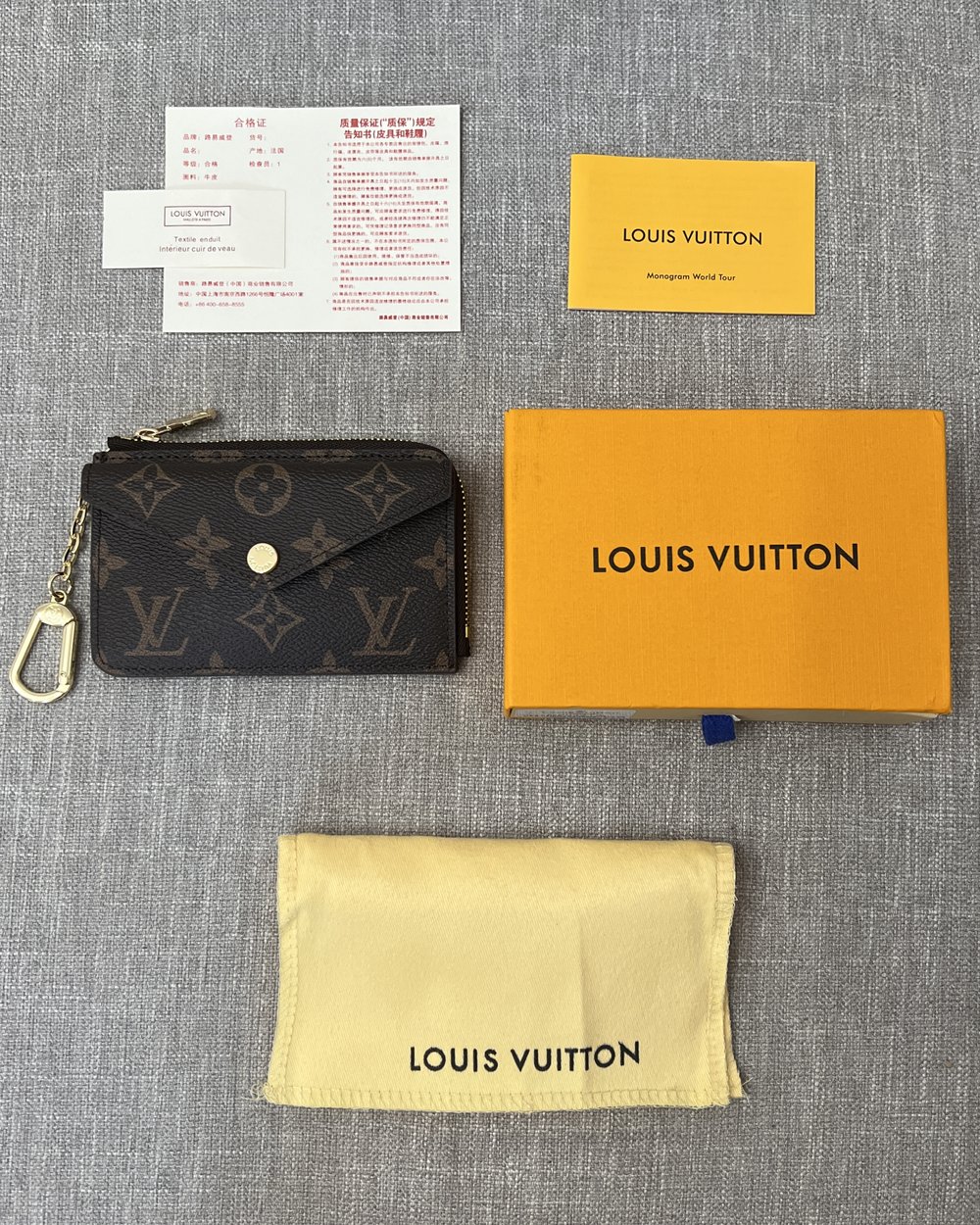 Louis Vuitton Card Holder Recto Verso Monogram Black Monogram