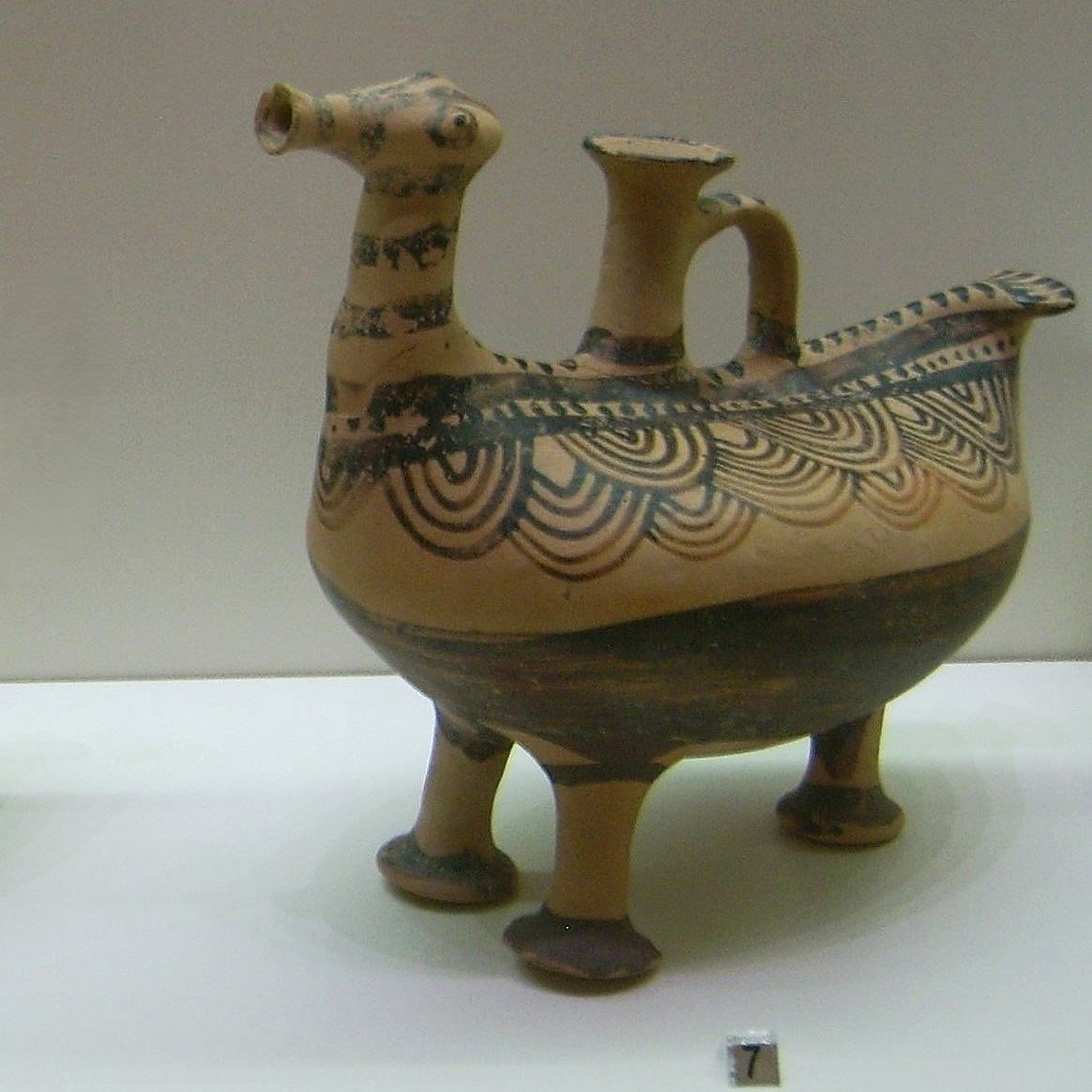 Anthropomorphic juglet, Archaeological Museum of Patras, Greece (2014)
