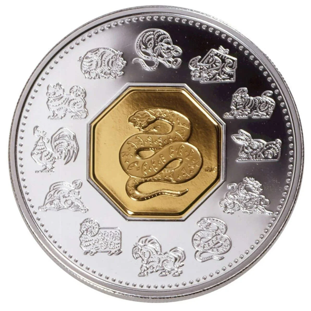 2001 Year of the Snake SS coin (Canada)