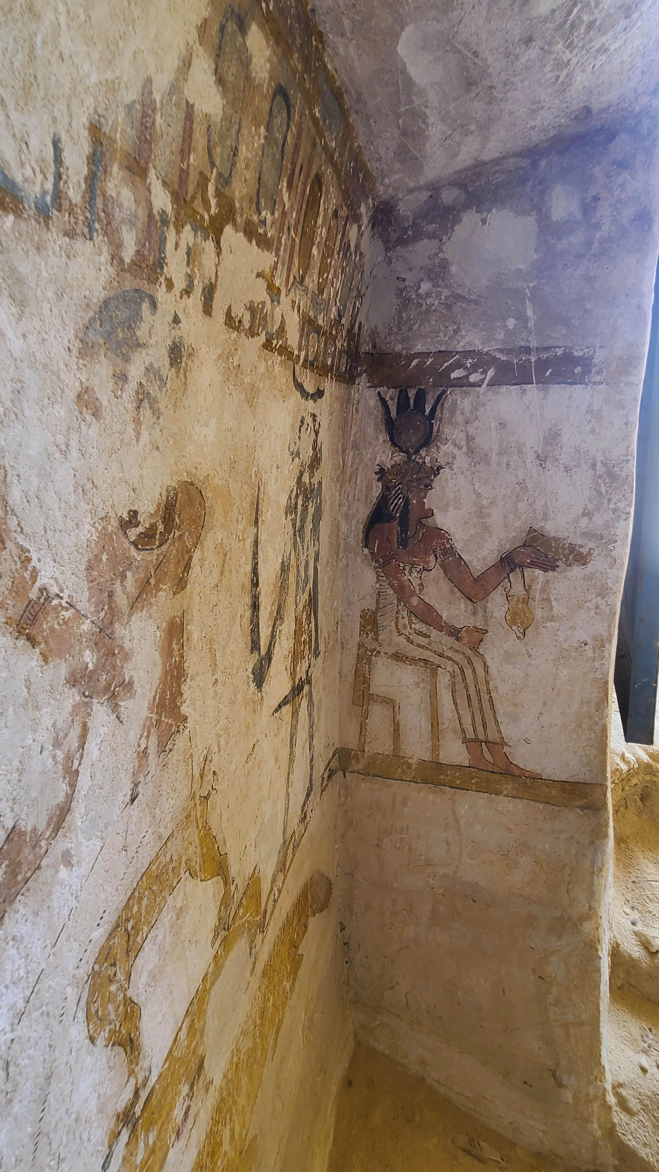 The seated figure of Hathor