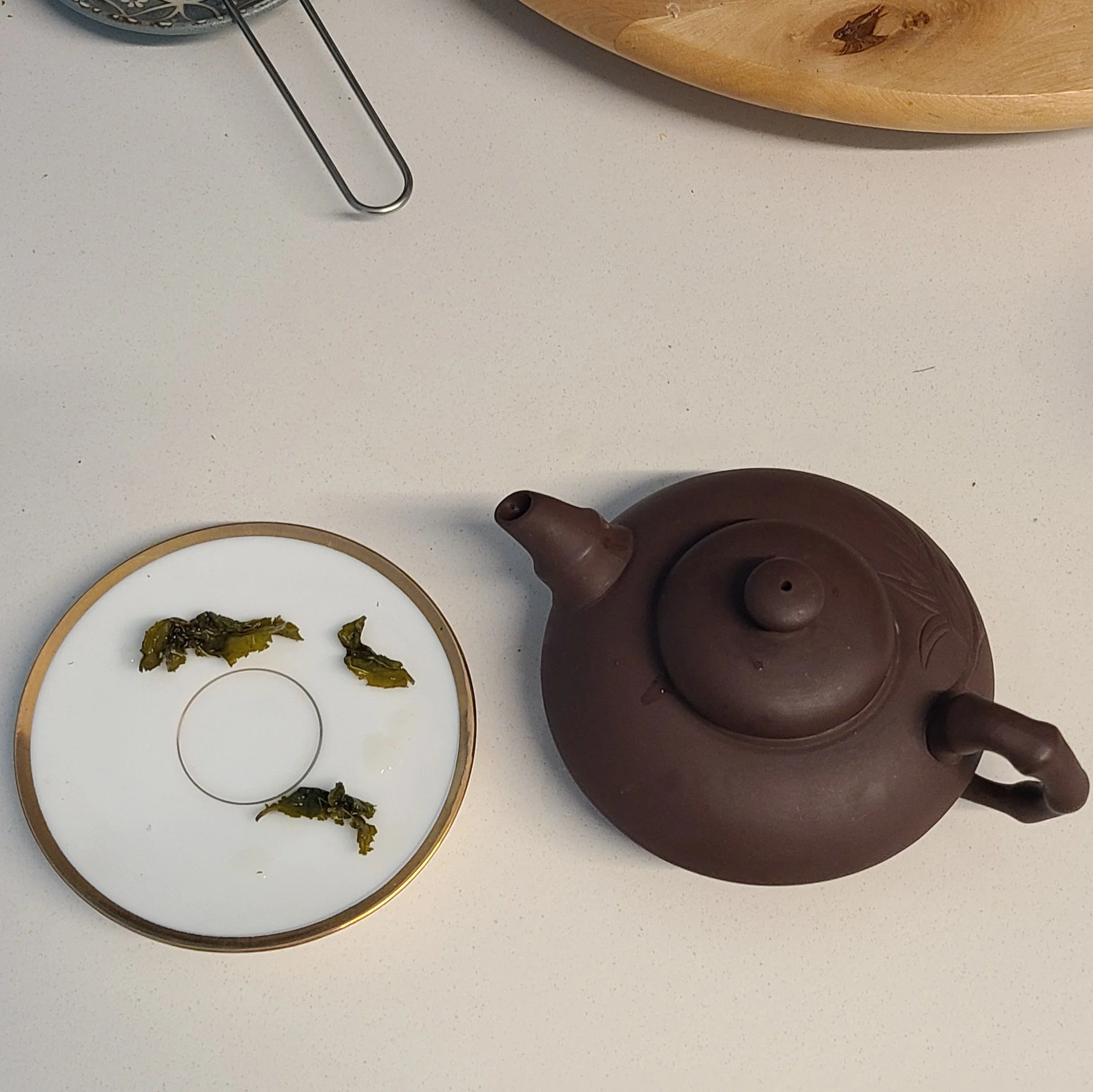 Milky Oolong - wet leaf