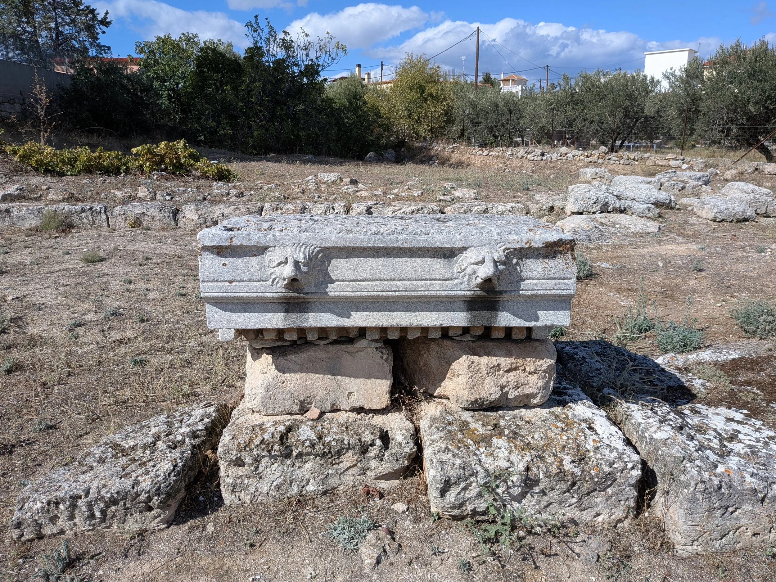 stone feature at Isthmia
