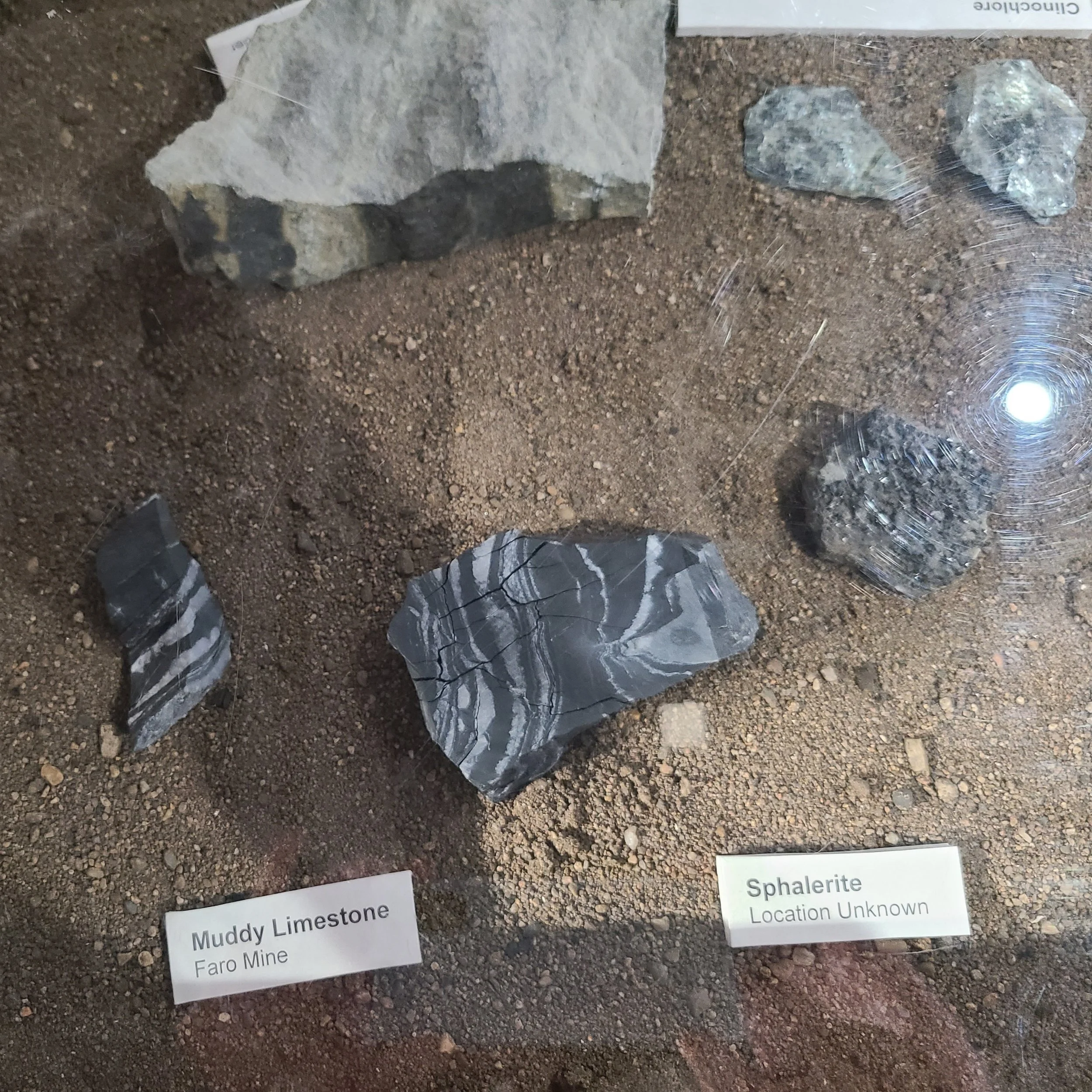 Muddy limestone; Sphalerite