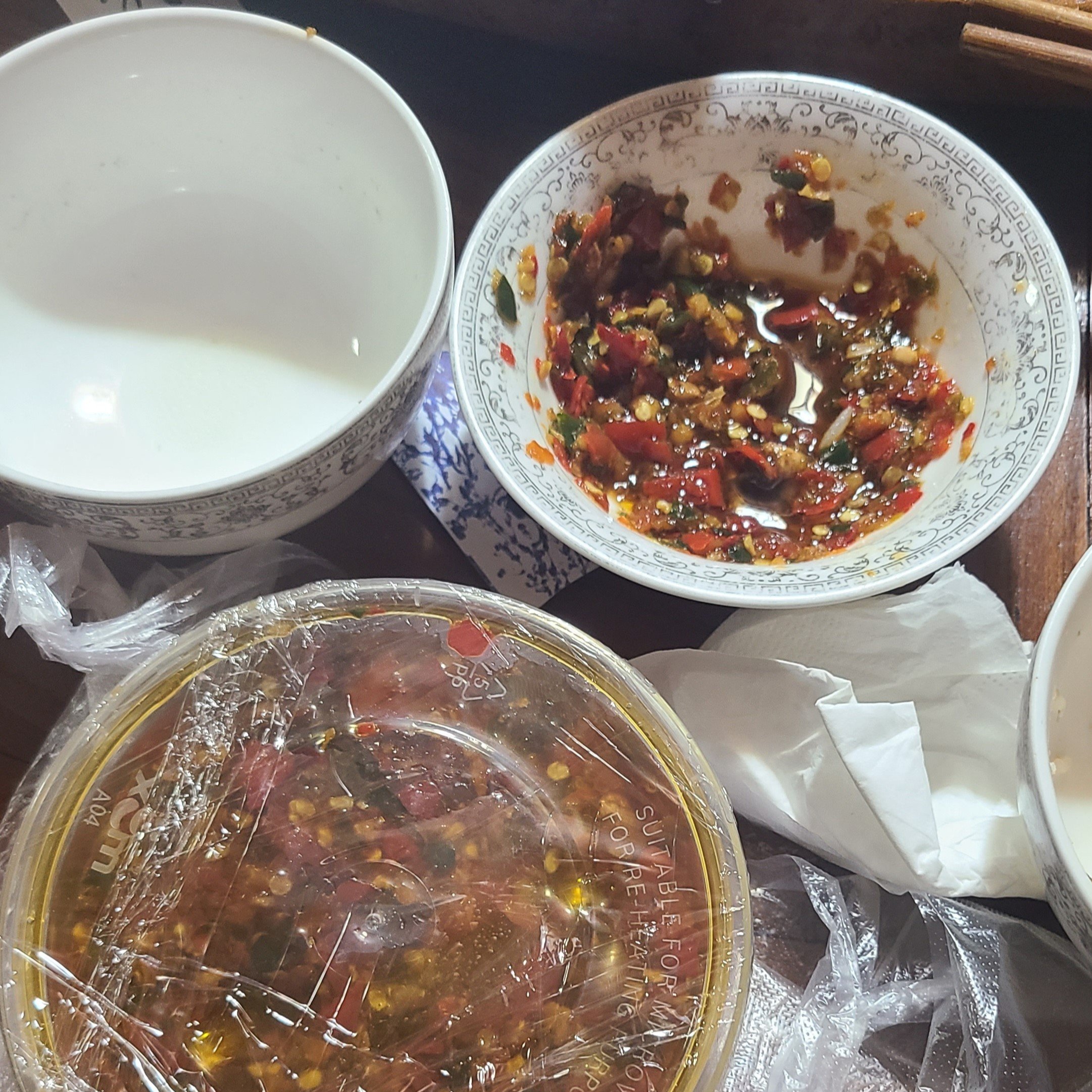 The most flavourful chili sauce (they packed some for me to go)