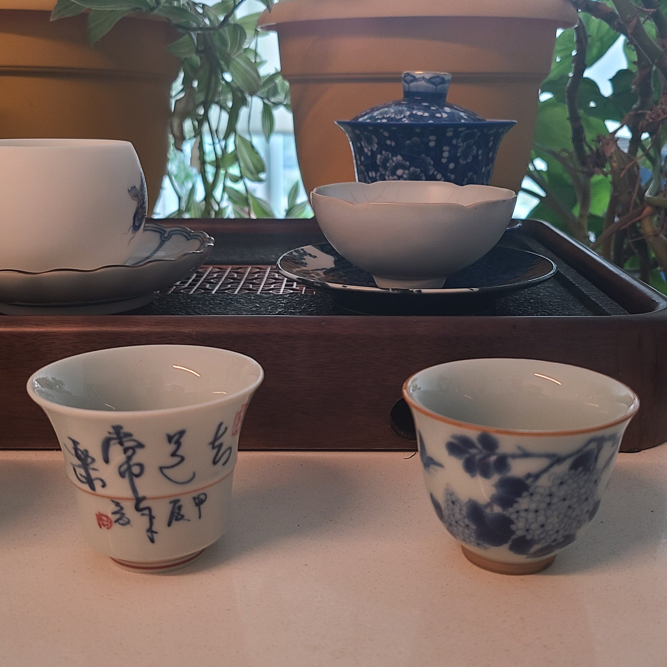 delicate and beautiful tea cups