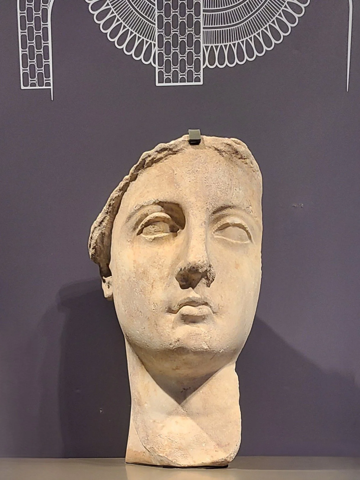 Head of Queen Arsinoe II, Ptolemaic, marble