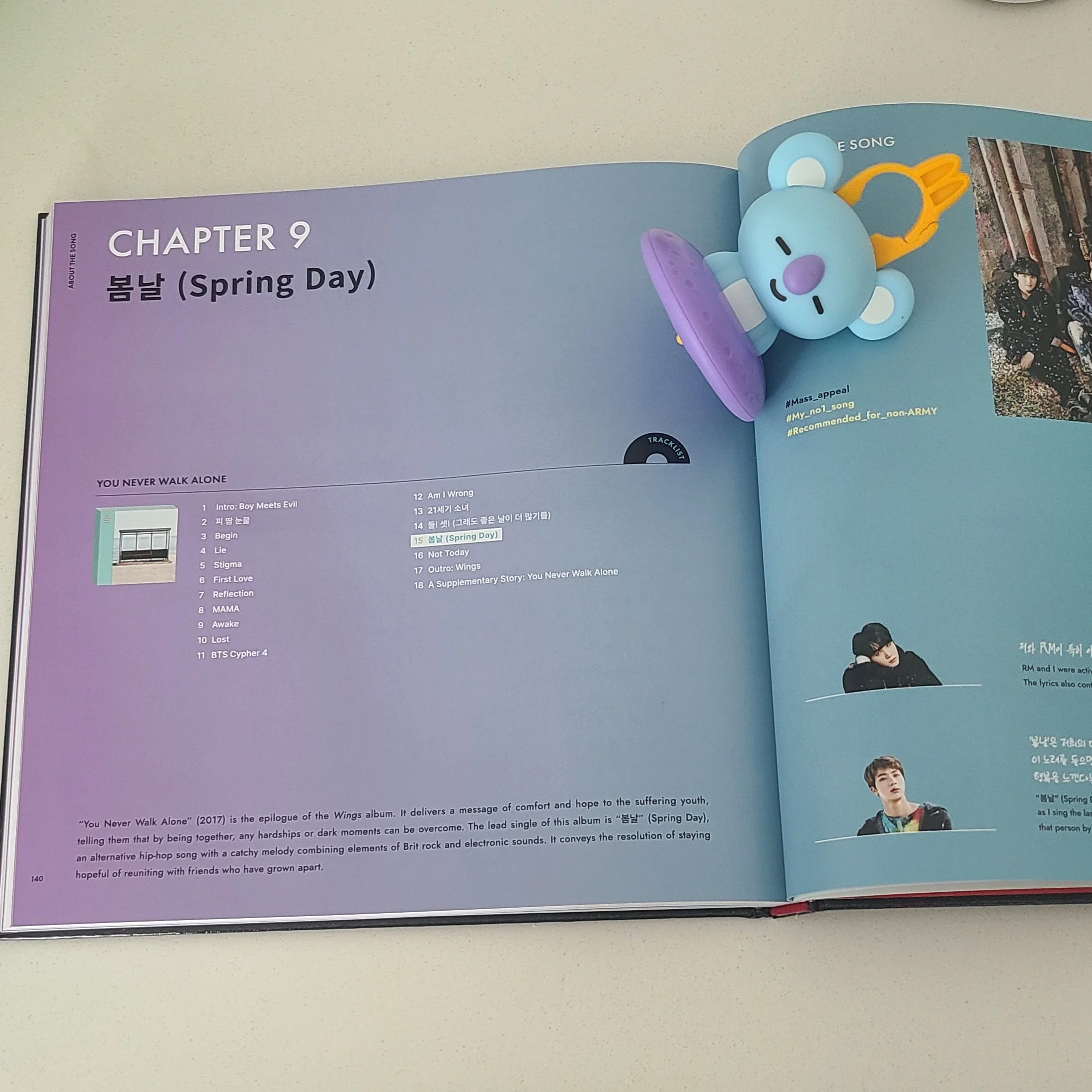Yes, I'm using my new BT21 'Koya' as a page holder! 💜