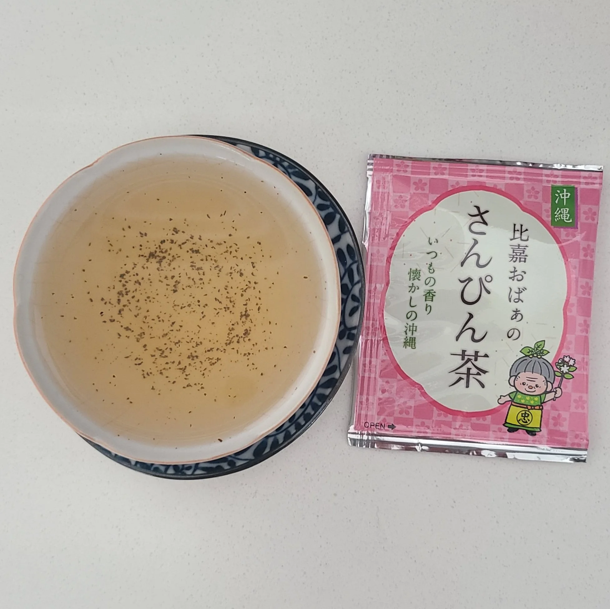 Opening the tea bag results in some sediment, even when strained